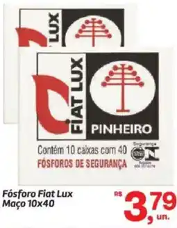 Fort Atacadista Fósforo Fiat Lux Maço 10x40 oferta