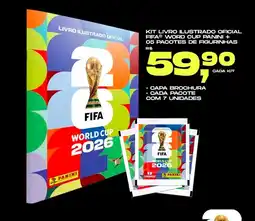 Frangolândia Kit livro ilustrado oficial fifaⓡ word cup panini + 05 pacotes de figurinhas oferta