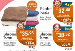 Supermercados Condor Edredom Tocatta King - Sherpa Cores Sortidas oferta