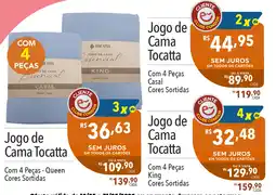 Supermercados Condor Jogo de Cama Tocatta Com 4 Peças Queen oferta