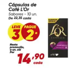 Dia Cápsulas de Café L'Or Sabores-10 un. oferta