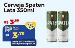 Villarreal Supermercados Cerveja Spaten Lata oferta