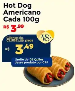 Villarreal Supermercados Hot Dog Americano Cada oferta