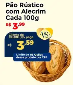 Villarreal Supermercados Pão Rústico com Alecrim oferta