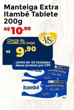 Villarreal Supermercados Manteiga Extra Itambé Tablete oferta