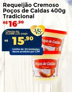 Villarreal Supermercados Requeijão Cremoso Poços de Caldas Tradicional oferta