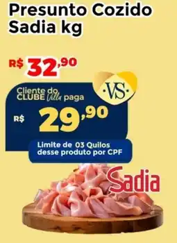 Villarreal Supermercados Presunto Cozido Sadia oferta