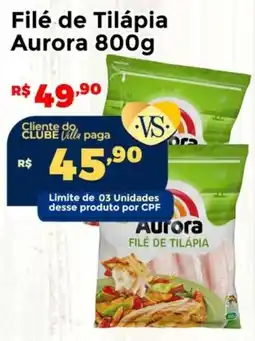 Villarreal Supermercados Filé de Tilápia Aurora oferta