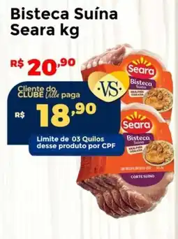 Villarreal Supermercados Bisteca Suína Seara oferta
