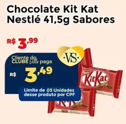 Villarreal Supermercados Chocolate Kit Kat Nestlé Sabores oferta