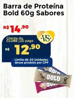 Villarreal Supermercados Barra de Proteína Bold Sabores oferta