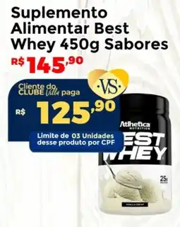 Villarreal Supermercados Suplemento Alimentar Best Whey Sabores oferta