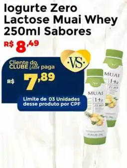 Villarreal Supermercados logurte Zero Lactose Muai Whey Sabores oferta