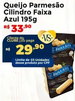 Villarreal Supermercados Queijo Parmesão Cilindro Faixa Azul oferta