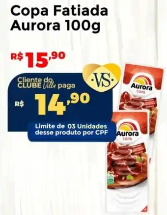 Villarreal Supermercados Copa Fatiada Aurora oferta