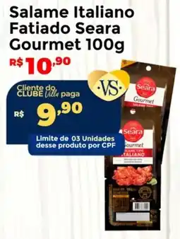 Villarreal Supermercados Salame Italiano Fatiado Seara Gourmet oferta