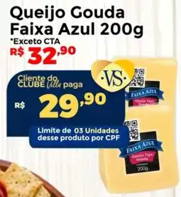 Villarreal Supermercados Queijo Gouda Faixa Azul oferta