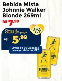 Villarreal Supermercados Bebida Mista Johnnie Walker Blonde oferta