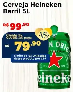 Villarreal Supermercados Cerveja Heineken Barril oferta
