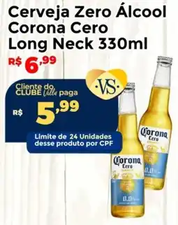 Villarreal Supermercados Cerveja Zero Álcool Corona Cero Long Neck oferta