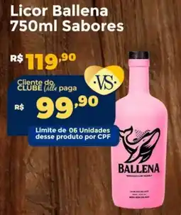 Villarreal Supermercados Licor Ballena Sabores oferta