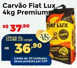 Villarreal Supermercados Carvão Fiat Lux Premium oferta