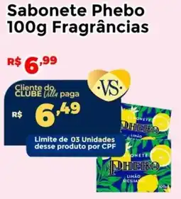 Villarreal Supermercados Sabonete Phebo Fragrâncias oferta