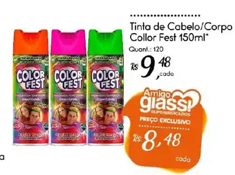 Tinta de Cabelo/Corpo Collor Fest 150ml*