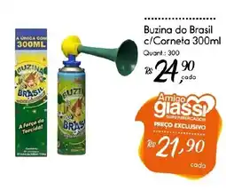 Giassi Supermercados Buzina do Brasil c/Corneta 300ml oferta