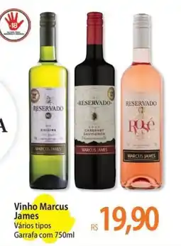 Atacadão Vinho Marcus James oferta