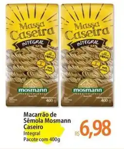 Atacadão Macarrão de Sêmola Mosmann Caseiro Integral oferta