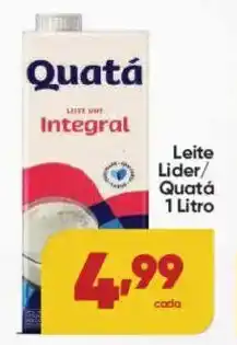 Lopes Supermercados Leite Lider/ Quatá oferta