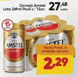 Lopes Supermercados Cerveja Amstel Lata oferta