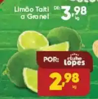 Lopes Supermercados Limão Taiti a Granel oferta