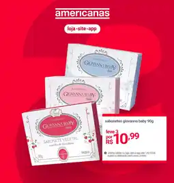 Lojas Americanas sabonetes giovanna baby oferta