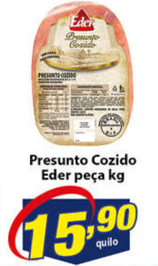 Vencedor Atacadista Presunto Cozido Eder peca 1kg oferta