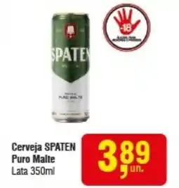 Higa Atacado Cerveja SPATEN Puro Malte Lata oferta