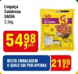 Higa Atacado Linguiça Calabresa SADIA oferta