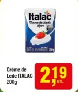 Higa Atacado Creme de Leite ITALAC oferta