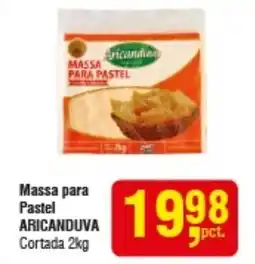 Higa Atacado Massa para Pastel ARICANDUVA Cortada oferta