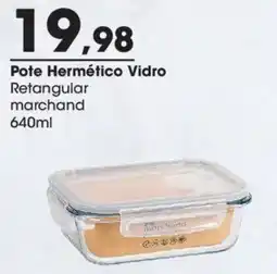 Zaffari Pote Hermético Vidro Retangular marchand oferta