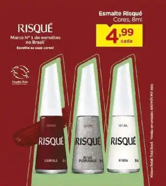 Esmalte Risqué Cores,