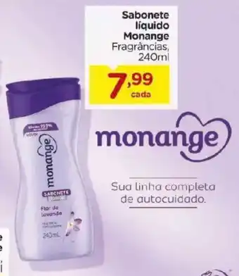 Sabonete líquido Monange Fragrâncias,