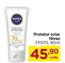 Carrefour Protetor solar Nivea FPS70, oferta