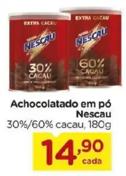 Carrefour Achocolatado em pó Nescau 30%/60% cacau oferta