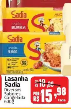Supermercados Mateus Lasanha Sadia oferta