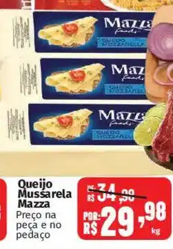 Supermercados Mateus Queijo Mussarela Mazzax oferta