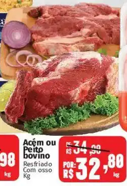 Supermercados Mateus Acém ou Peito bovino Resfriado Com osso oferta