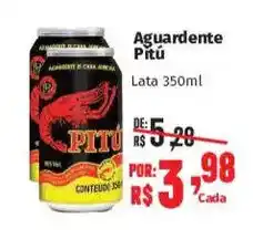 Supermercados Mateus Aguardente Pitú oferta