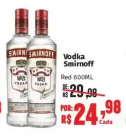 Supermercados Mateus Vodka Smirnoff oferta